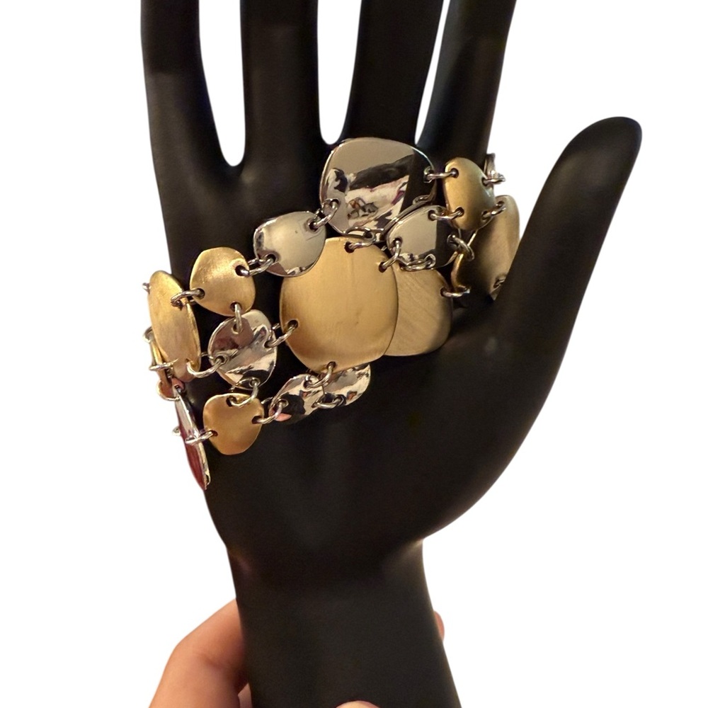 LIA SOPHIA Gold and Silver-Tone Leaf Bracelet